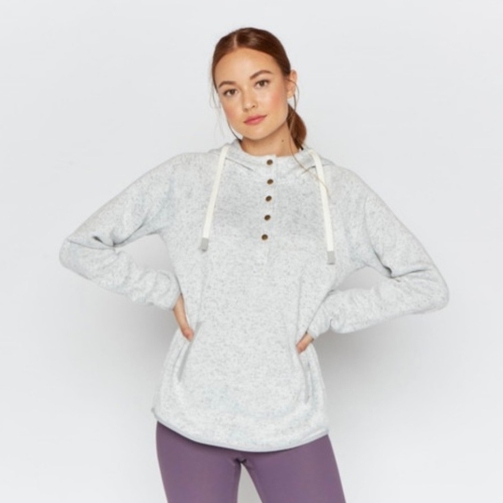 Thread and Supply Women’s Light Gray Dillon Pullover Size M